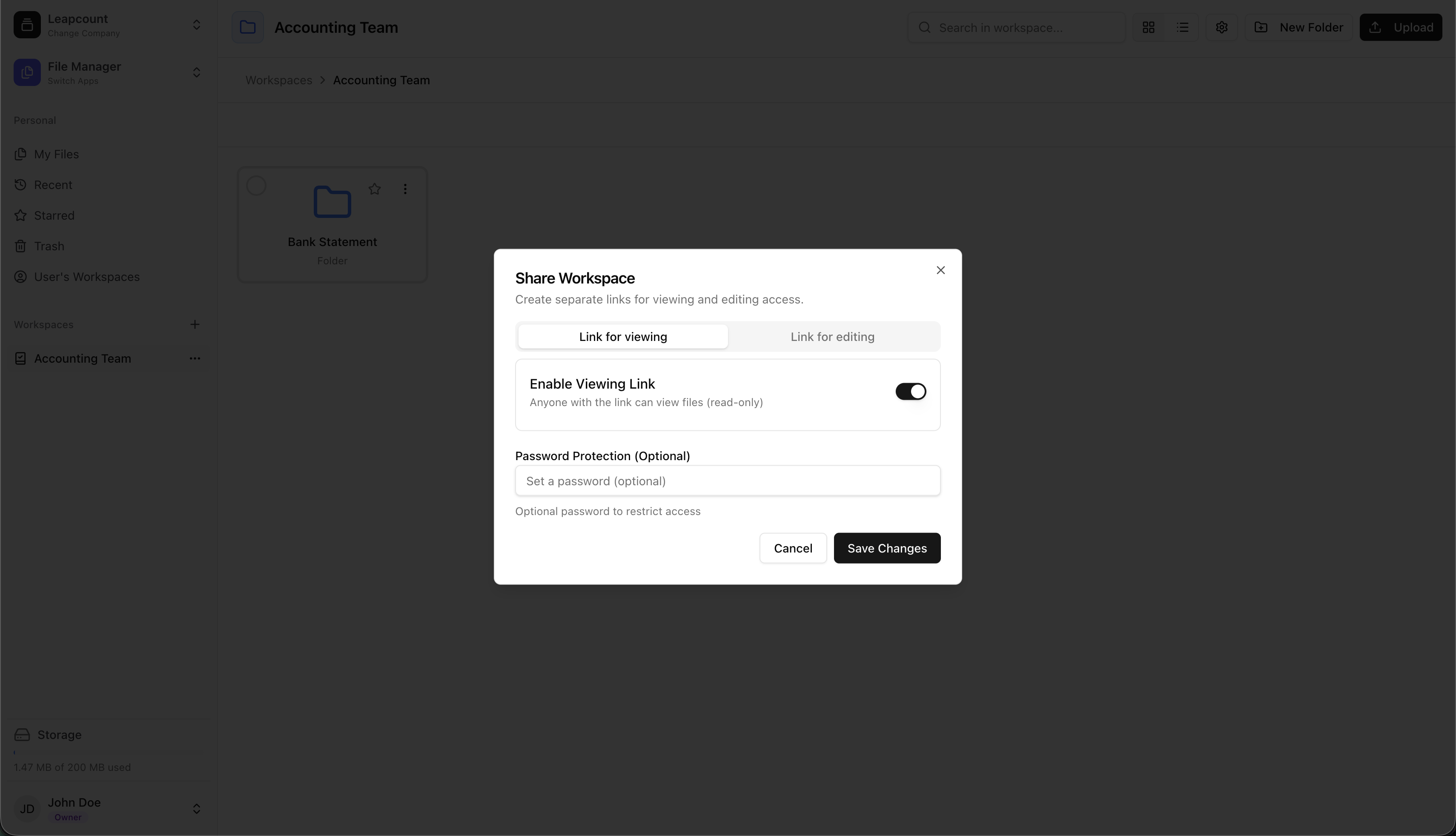 LeapCount Files - Public Sharing