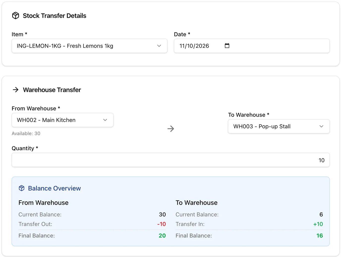 LeapCount Stock Transfer